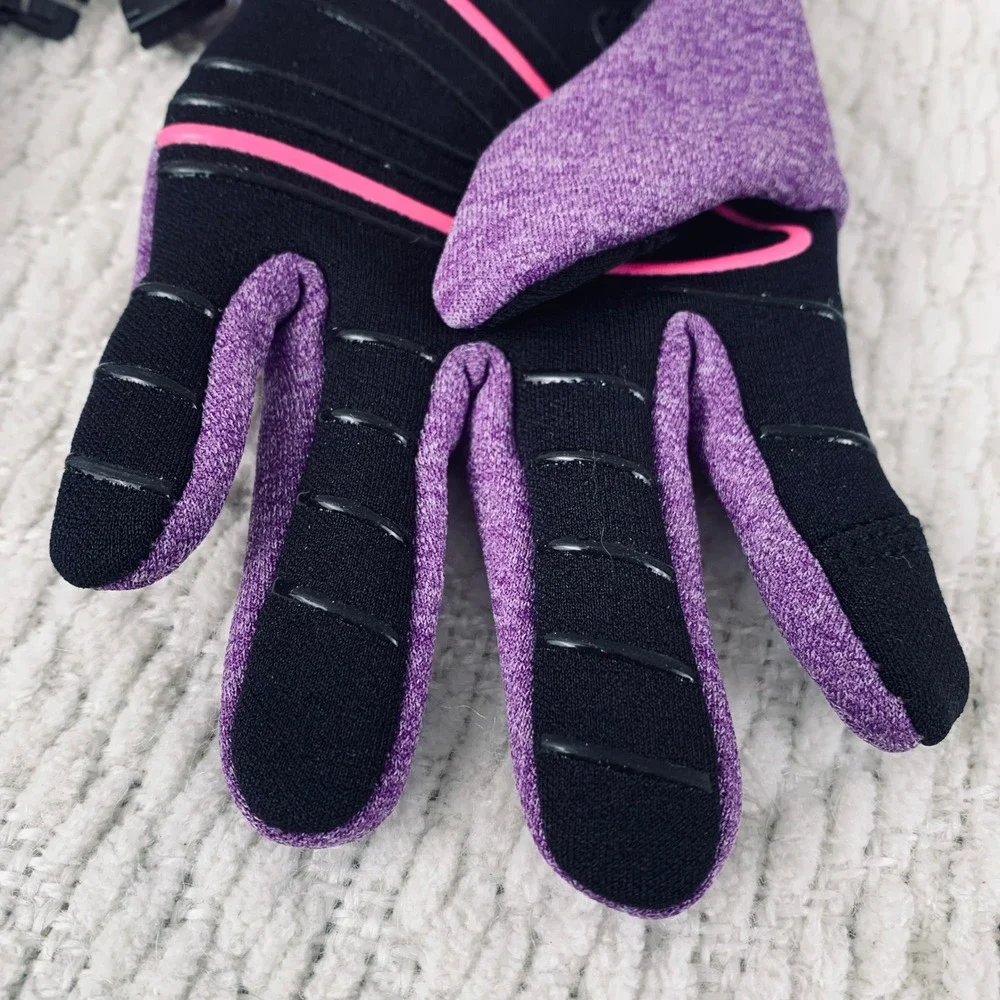 HEAD Performance Gloves Kids S Purple Sensation Touchscreen Grip Fleece Athletic